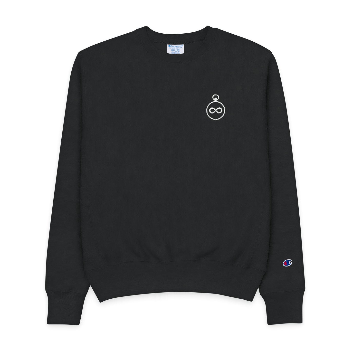 Sudadera Champion para hombre con cuello redondo y diseño minimalista