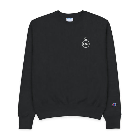 Sudadera Champion para hombre con cuello redondo y diseño minimalista